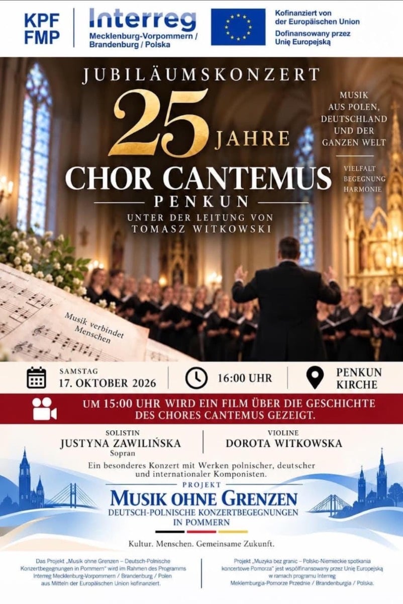 Veranstaltungsbild: JUBILÄUMSKONZERT 25 JAHRE CHOR CANTEMUS PENKUN