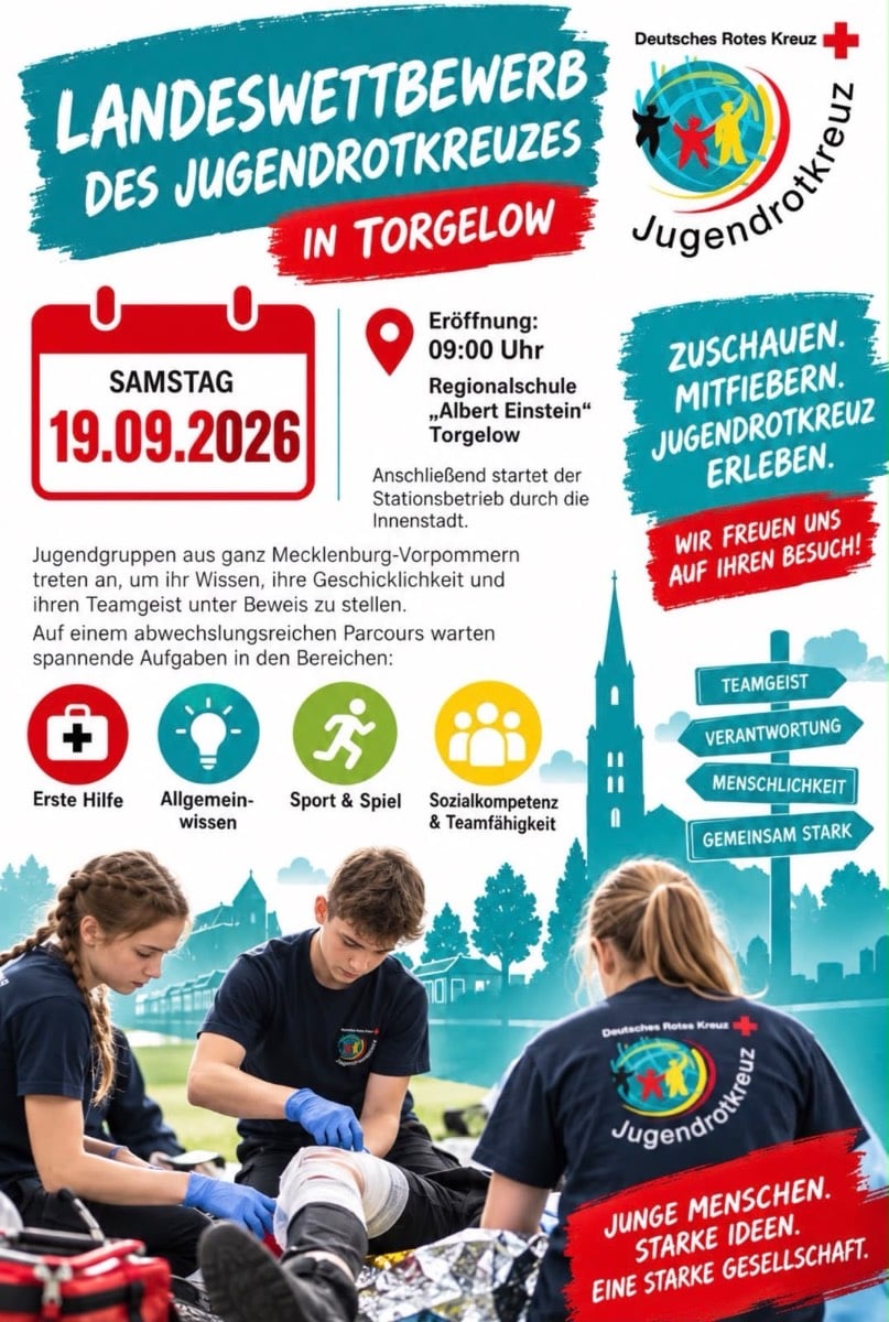 Veranstaltungsbild: LANDESWETTBEWERB DES JUGENDROTKREUZES IN TORGELOW
