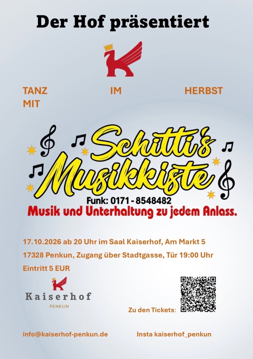 Veranstaltungsbild: Tanz mit Schitti's Musikkiste