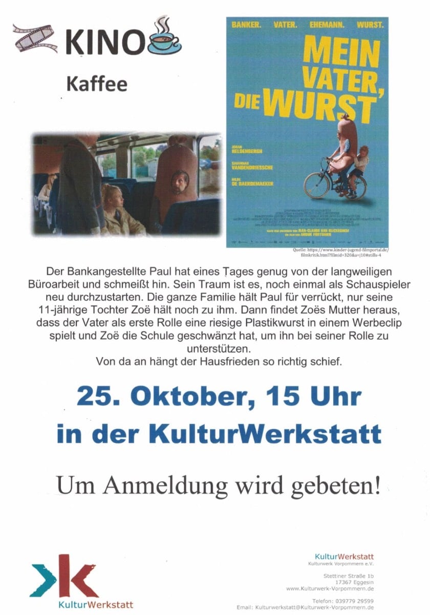 Veranstaltungsbild: KINO & Kaffee